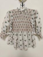 EXCLUSIVE Handsmock Blouse in Hazelnut Flower Print 短版洋裝