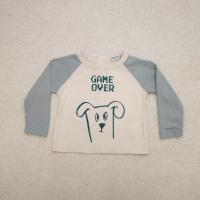 Organic Cotton Game Over T-Shirt Light blue 9m