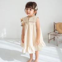 水手方領洋裝 Soufflé dress / custard