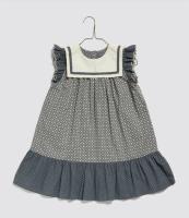 SS25 Nola Dress Tessera Floral海軍領花洋