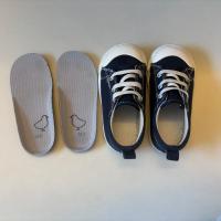 無印良品 兒童防撥水帆布鞋