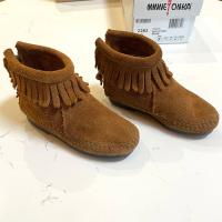 Minnetonka Boots 手工流蘇短靴 焦糖棕US7