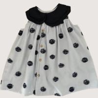 NAMI DRESS -LINEN NAVY/BLUE CANDY