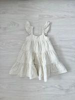 Boho Dress - Beige Gingham