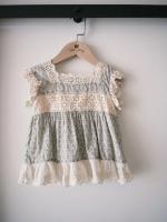 Ava Blouse-calico floral in blue