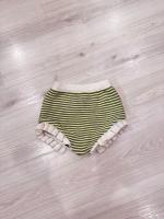Birinit Petit, Pistachio stripe bloomer short 開心果綠條紋針織荷葉短褲