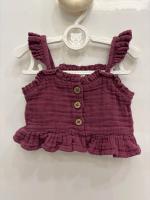 Jamie kay有機棉荷葉上衣