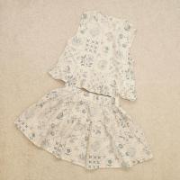 Oceanside Top + Sparrow Skirt (Tile) 4-5y 合售