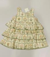 Camille Overdress - Cabin Quilt Floral Cream