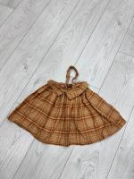 Carrot skirt-arancione quadri