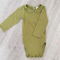 Gray Label 圓領子包屁衣 橄欖綠18-24m
