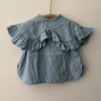 Big collar sleeveless shirt大領子上衣(淺藍) 