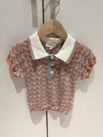 mes kids des fleurs 針織波紋polo衫 polo shirt
