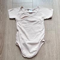 有機棉和服式短袖包屁衣 膚色 2y