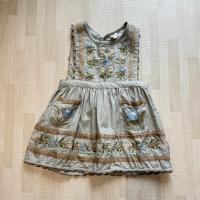 24aw藍色刺繡背心裙