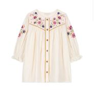 Louise misha - Dress Floriane 白色刺繡洋裝