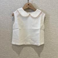 小圓領無袖上衣