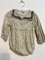 Little cotton clothes碎花海軍領包屁衣