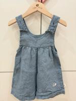 小愛麗絲刺蝟刺繡吊帶褲