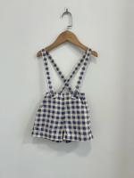 Enid Shortall, Gingham Print, Blueberry
