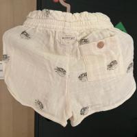 Studio Boheme Paris - 棉薄紗褲子 GEORGETTE SHORTS - Off white puffer fish