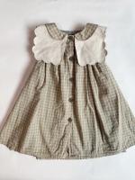 小詩獨家款- Dress Elysée - CHECK GREEN & CARAMEL