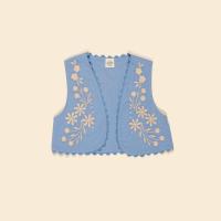 SS25 Bonnie Gilet - Cornflower刺繡背心