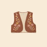 SS25 Bonnie Gilet - Fawn刺繡背心