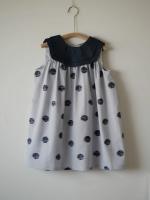 NAMI DRESS -LINEN NAVY/BLUE CANDY