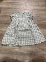 Cats Cradle Dress - Powder Blue Check Linen