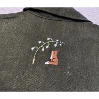 All The Beautiful Linen手工刺繡外套