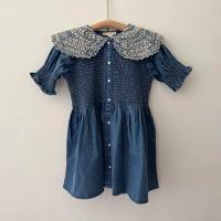 刺繡大嶺子軟牛仔洋