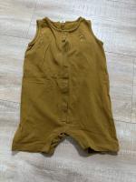 有機棉連身背心 - Peanut