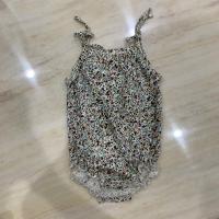 Konges Slojd 碎花綁帶細肩帶包屁衣 6-9m