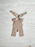 Organic Cotton Strapped Shorts - Peanut Blend