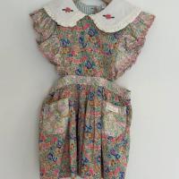 Apron Dress - Blue Garden