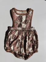 Bridget Romper Patchwork Print