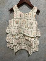 Camille Overdress - Cabin Quilt Floral Cream