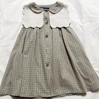 Maison Marelle X Little Poetry Exclusive- Dress Elysée - CHECK GREEN & CARAMEL