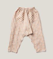 Otto Linen Gingham Harem Pants