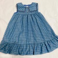 June Little Closet Soufflé dress-fog blue