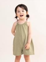&mignon圖紋吊帶褲