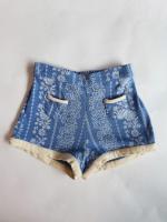 官網限定家居Pola Shorts - Cabin Stripe Cornflower