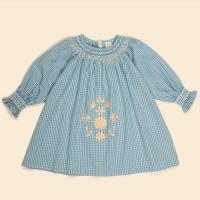 甜美縮口刺繡洋裝+任選一件賣場價值1500以上商品