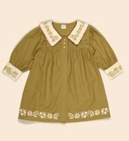 BETTE DRESS - DRIED MOSS