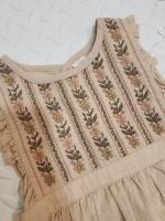 Ginnie Pinafore - Almond