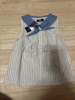 Blouse Trudiane-blue large stripes