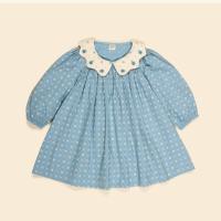 Esther Dress - Quilt Calico Blue Pebble