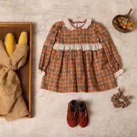 Brick lace dress 格紋蕾絲洋裝