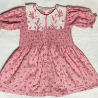 TUNIQUE WITH HAIR CLIP IN ROSA BLOOM PRINT DENIM BY BONJOUR